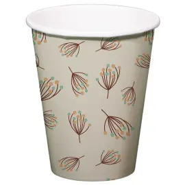 Pappkopper Blomstring Beige 8-pakning