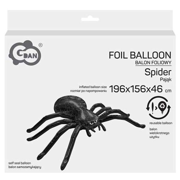 Stående Folieballong Edderkopp med Ballongpumpe