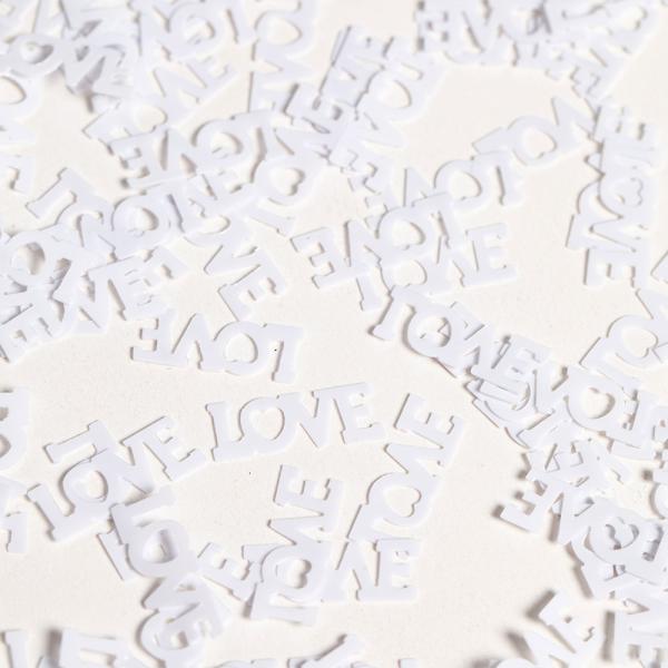 Love Konfetti Hvit