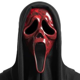 Ghostface Maske Marmorert R&oslash;d