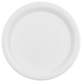 Papptallerkener Hvit 23 cm 6-pakning