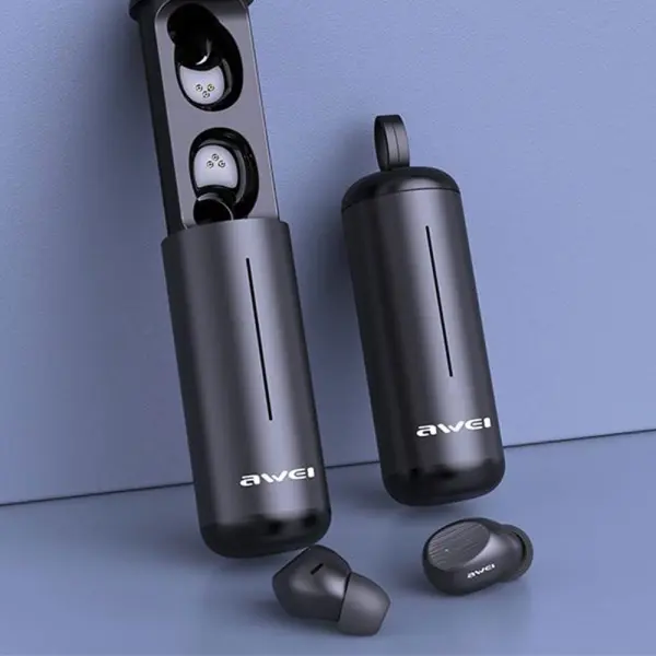 Headset med Ladeetui T55 Svart
