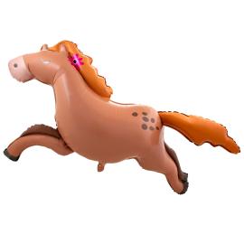 Folieballong L&oslash;pende Hest 123 x 80 cm