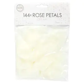 Roseblad Konfetti Kremhvit