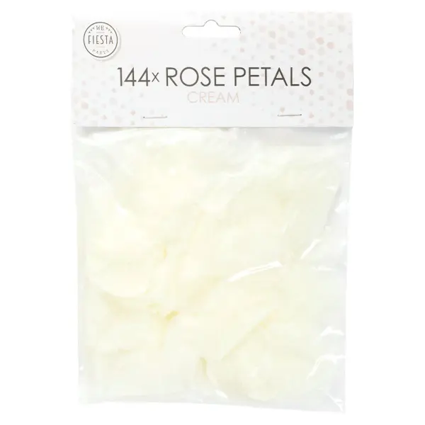Roseblad Konfetti Kremhvit