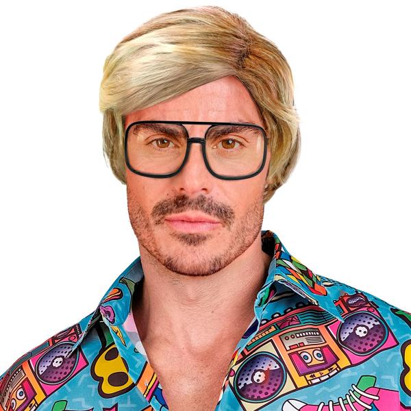 Kort Parykk med Sideskill Blond