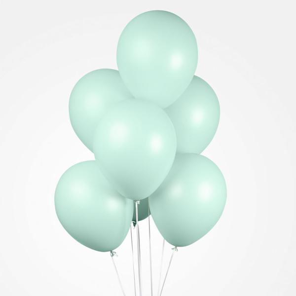 Mintgrønne ballonger Macaron
