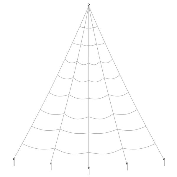 Utendørs Spindelvev Hvitt