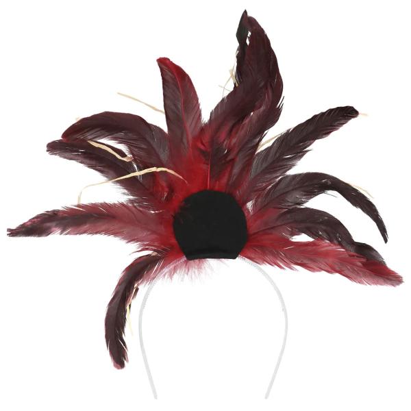 Voodoo Hårbøyle med Fjær/Hodeskalle