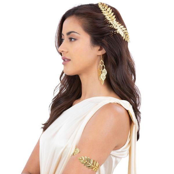 Gresk Gullblad Smykkesett