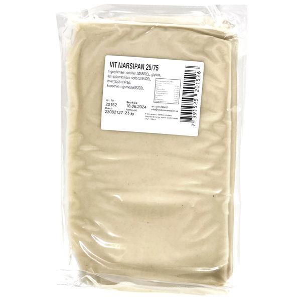 Marsipan Hvit Fargeløs 2,5 kg