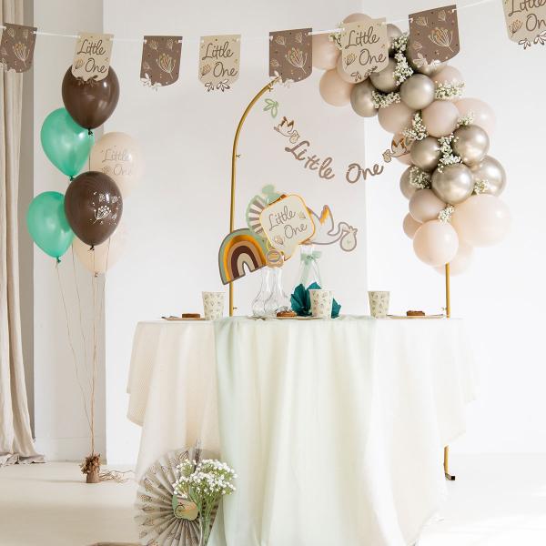 Pappkopper Blomstring Beige 8-pakning