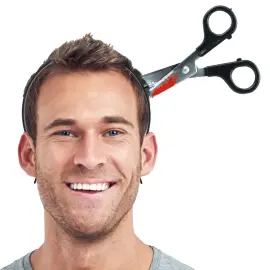 H&aring;rb&oslash;yle med Blodig Saks