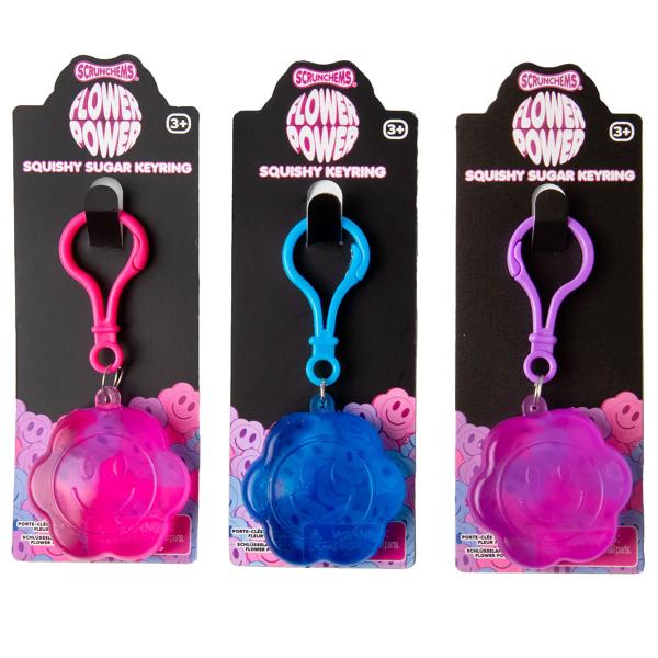 Squishy Blomst med Nøkkelring 4,5 cm