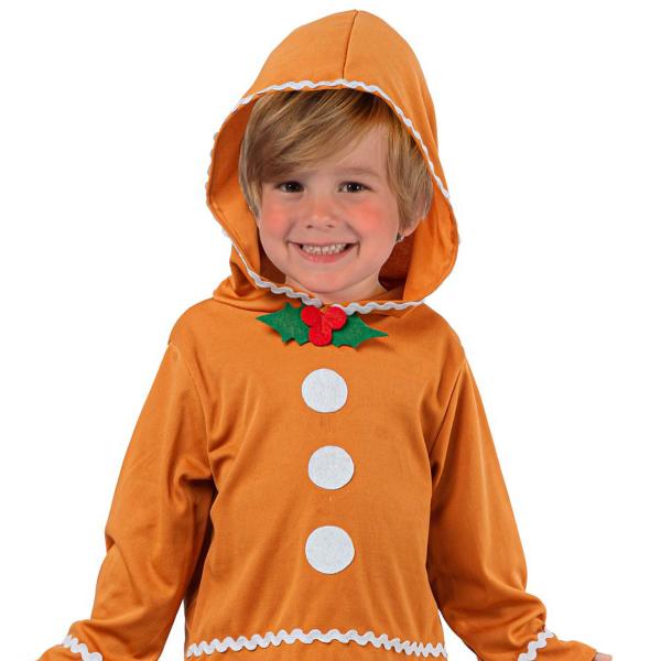 Pepperkakemann Kostyme Barn 3-4 år