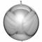 Kulerund Folieballong Metallic S&oslash;lv 3-pakning