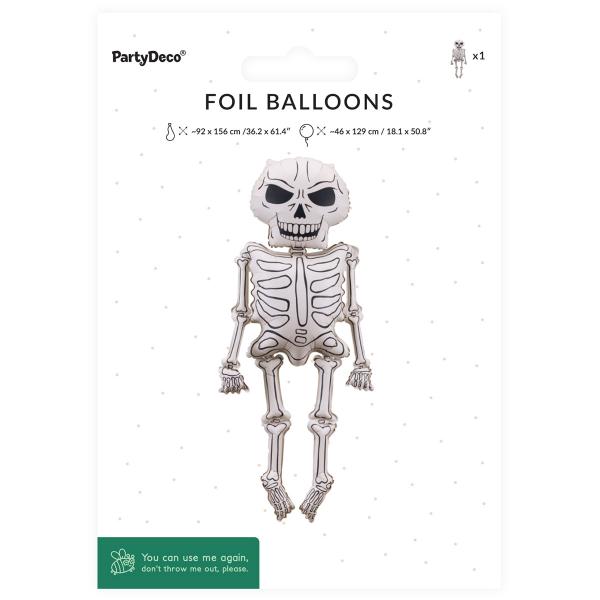 Folieballong Skjelett