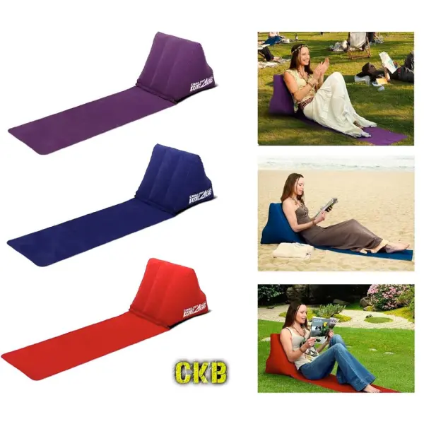 ChillOutWedge Strandteppe med Ryggstøtte