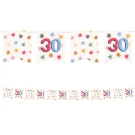 Flaggirlander med Stjerner 30 &aring;r
