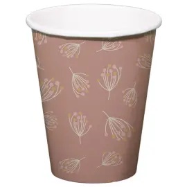 Pappkopper Blomstring Brunrosa 8-pakning