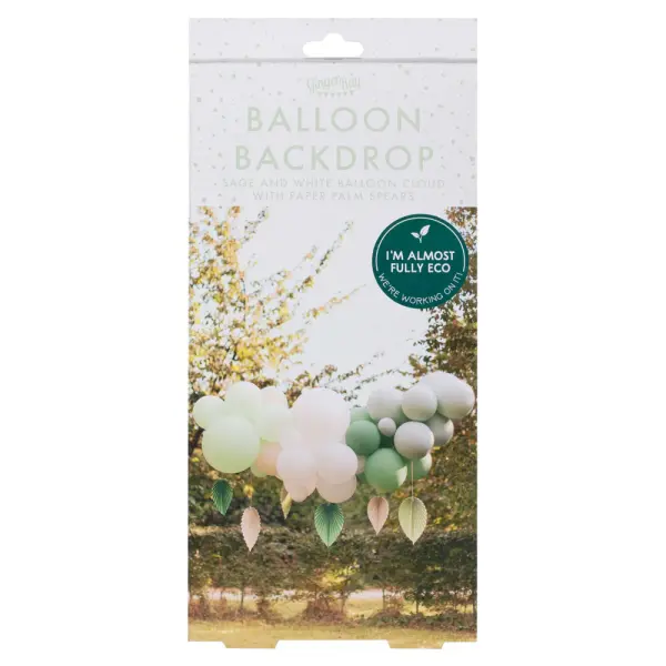 Ballongbue Sett Grønt/Hvitt