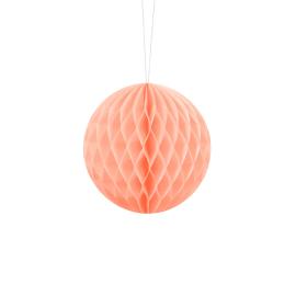 Hengende Honeycomb Lys Fersken 10 cm