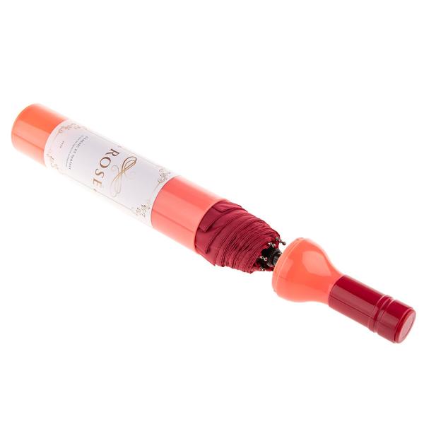 Sammenleggbar Paraply Roséflaske