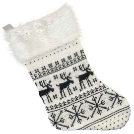 Reinsdyr Julestr&oslash;mpe Svart/Hvit