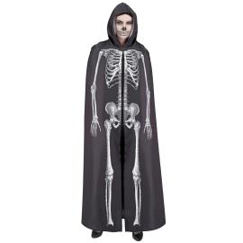 Mantel med Hette Skjelett