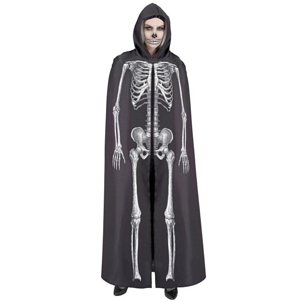 Mantel med Hette Skjelett