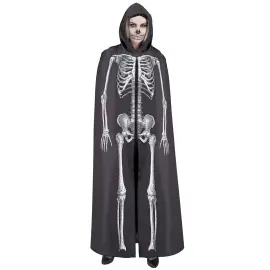 Mantel med Hette Skjelett