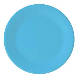 Blå Papptallerkener Solid Color