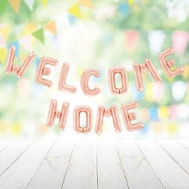 Welcome Home Bokstavballonger Rosegull