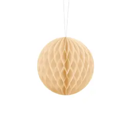Hengende Honeycomb Lys Kremfarget 10 cm
