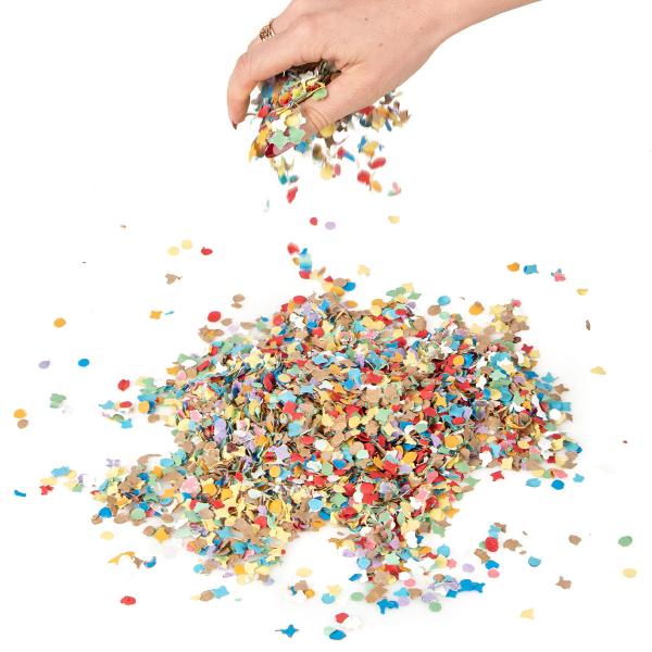 Flerfarget Konfetti 1 kg